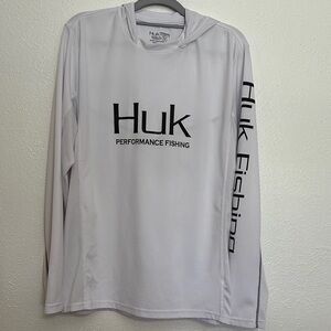 HUK Performance Fishing Long Sleeve Hoodie Shirt